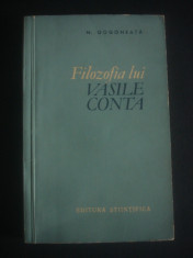 N. GOGONEATA - FILOZOFIA LUI VASILE CONTA foto