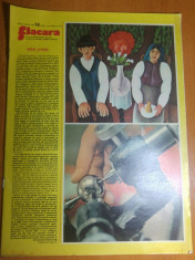 revista flacara 26 aprilie 1975-articol despre fabica de rulmenti brasov foto