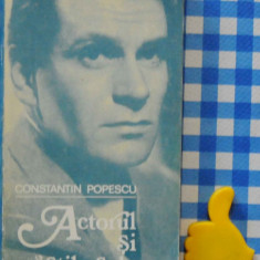 Actorul si mastile sale Constantin Popescu cu dedicatie