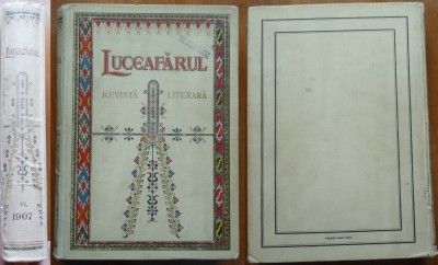 Luceafarul , revista literara , Sibiu , 1907 , an complet in legatura de lux foto