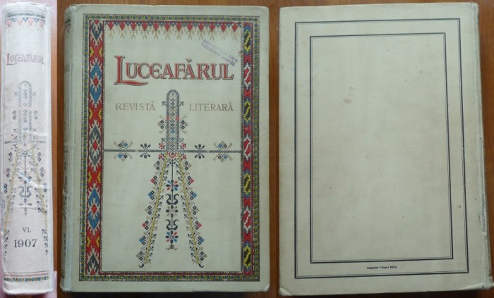 Luceafarul , revista literara , Sibiu , 1907 , an complet in legatura de lux
