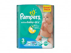 Scutece PAMPERS GIANT PACK 3 ACTIVE BABY Pentru Copii foto