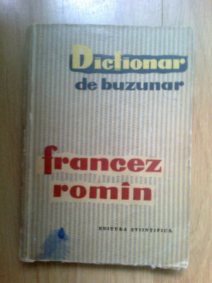 n8 Dictionar de buzunar: Francez - Roman foto