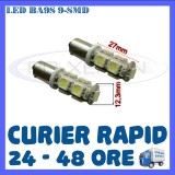 BEC AUTO LED LEDURI POZITIE BA9S BAX9S BAY9S - 9 SMD - POZITII PLAFONIERA NUMAR, Universal