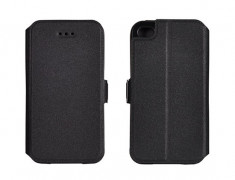 Husa LG K10 K430 Flip Case Inchidere Magnetica Black foto