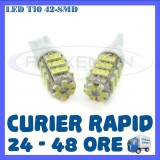 BEC AUTO LED LEDURI POZITIE T10 (W5W) - 42 SMD - POZITII, PLAFONIERA, NUMAR, Universal