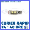 BEC AUTO LED LEDURI POZITIE T10 W5W - 9 SMD CANBUS FARA EROARE - POZITII, Universal