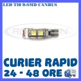 BEC AUTO LED LEDURI POZITIE T10 W5W - 9 SMD CANBUS FARA EROARE - POZITII