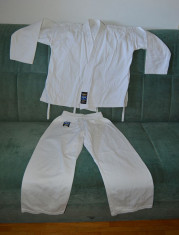 Kimono (gy, Ghi) de Karate / judo, Dan RHO Dojo Line, bumbac, marime 00/130 foto