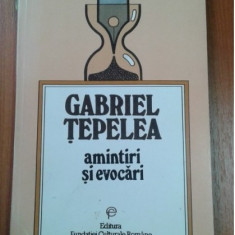 GABRIEL TEPELEA - AMINTIRI SI EVOCARI