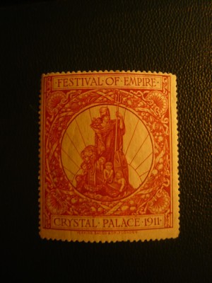 Vigneta Festivalul Imperiului la Christal Palace 1911 Anglia foto