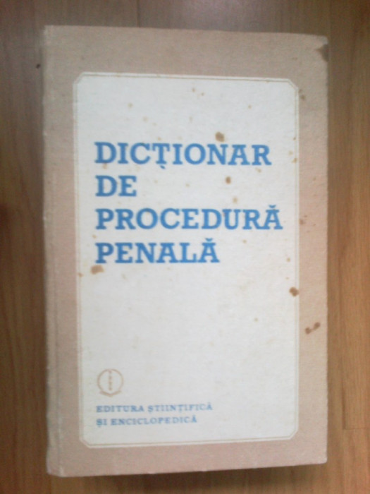 h3 Dictionar de procedura penala