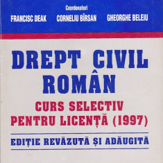 CAMELIA TOADER - DREPT CIVIL ROMAN CURS SELECTIV PENTRU LICENTA ( 1997 )
