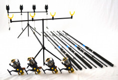 4 LANSETE OXYGEN SELECT CU 4 SW50, 10 RULMENTI, BAITRUNNER SI ROD POD FULL foto