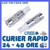 BEC AUTO LED LEDURI POZITIE T10 W5W - 50W CREE HIGH POWER - POZITII, NUMAR, Universal