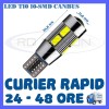 BEC AUTO LED LEDURI POZITIE T10 W5W - 10 SMD 5730 CANBUS FARA EROARE - POZITII, Universal, ZDM