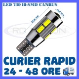 BEC AUTO LED LEDURI POZITIE T10 W5W - 10 SMD 5730 CANBUS FARA EROARE - POZITII, Universal