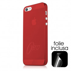 Carcasa iPhone SE/5S IT Skins Zero.3 Rosu 0.3 mm (folie inclusa) foto