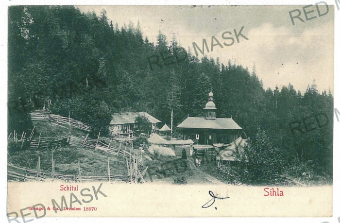 46 - Schitul SIHLA, Neamt, Romania - old postcard - used - 1906