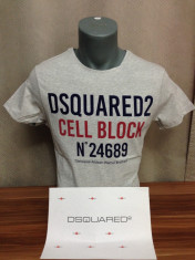 Tricou Dsquared D2 &amp;quot;Cell Block&amp;quot; colectie noua martie 2016 STOC LIMITAT ! foto