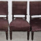 Set 3 scaune din lemn masiv pentru reconditionare; Scaun cu saltea pe arcuri