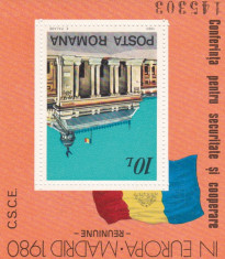 LP 1018 , CSCE Madrid, colita dantelata, MNH foto