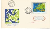 @ FDC-(L.P.892)-Romania-C.S.C.E Helsinki-colita nedatelata