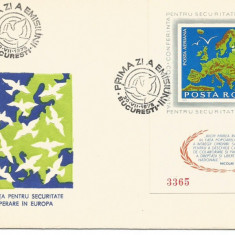 @ FDC-(L.P.892)-Romania-C.S.C.E Helsinki-colita nedatelata