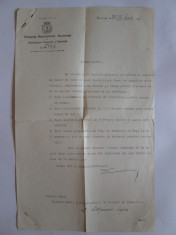 RARISIM! DOCUMENT P.M.B. CU TABELUL CASELOR DE TOLERANTA DIN BUCURESTI 1933 foto