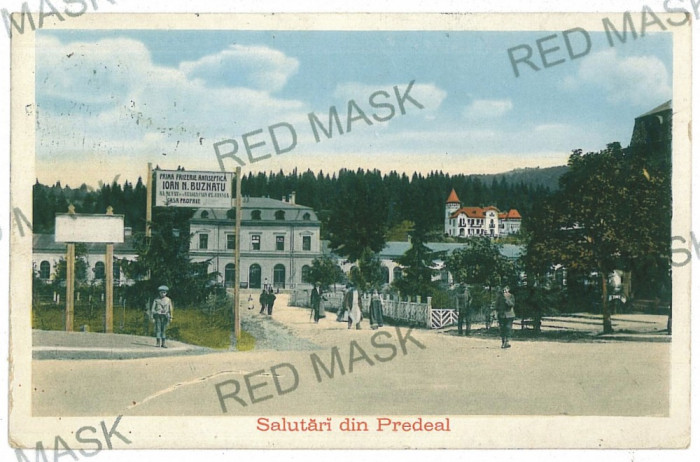 659 - PREDEAL, Brasov - old postcard - used - 1918