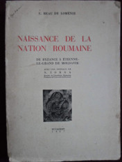 E. Beau De Lomenie - Naissance de la nation roumaine - 352853 foto