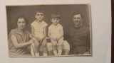 GE - Ilustrata fotografie veche Craiova familie ofiter 1928 necirculata