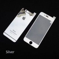 Geam iPhone 6 6S Fata Spate Tempered Glass Mirror Silver foto