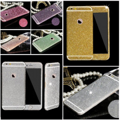 Folie iPhone 6 6S Sticker Diamond Full Body Silver foto