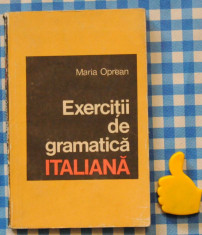 Exercitii de gramatica italiana Maria Oprea foto
