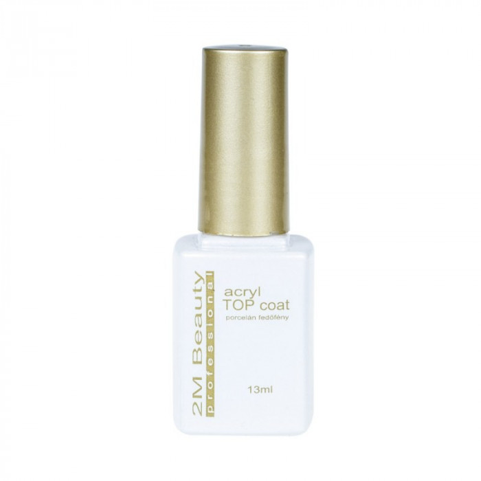 TOP COAT PENTRU ACRIL 2M BEAUTY 13 ML, TOP COAT ACRILIC