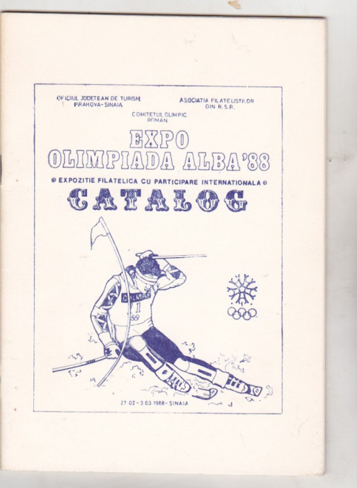 bnk fil Catalog Expo Olimpiada Alba 1988 Sinaia 1988