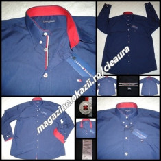 CAMASA 5XL BARBATI BLEUMARIN REGULAR GEN FIRMA TOMMY HILFIGER MANECA LUNGA BUZUN foto