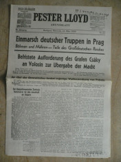 WWII-TRUPE GERMANE IN PRAGA -15 MARTIE 1939 -INVAZIA CEHOSLOVACIEI -ZIAR MAGHIAR foto