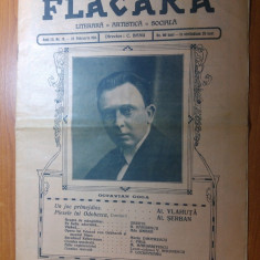 revista flacara 22 februarie 1914-octavian goga si articol scris de al. vlahuta