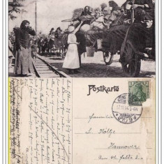 Carte postala-tema militara,razboi, WWI- Rusia, Germania-Crucea Rosie