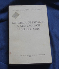 Carte - Metodica de predare a matematicii in scolile medii anul 1953 - 604 pag ! foto