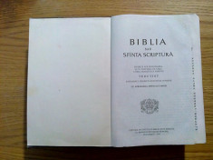 BIBLIA sau SFINTA SCRIPTURA - Institutului Biblic al Biserici Ortodoxe, 1995 foto