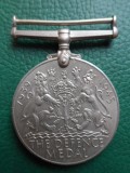 Medalie englezeasca ,,The Defence Medal&quot;, ww2, 1939-1945