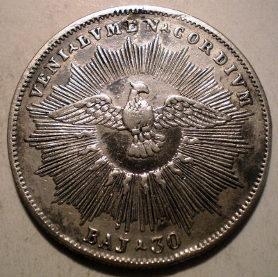 G.108 ITALIA VATICAN SEDE VACANTE 30 BAIOCCHI 1830 R ARGINT 7,8g foto