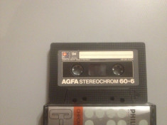 Casete Audio AGFA STEREOCHROM 60 +6 min - IEC II - made in W.GERMANY foto
