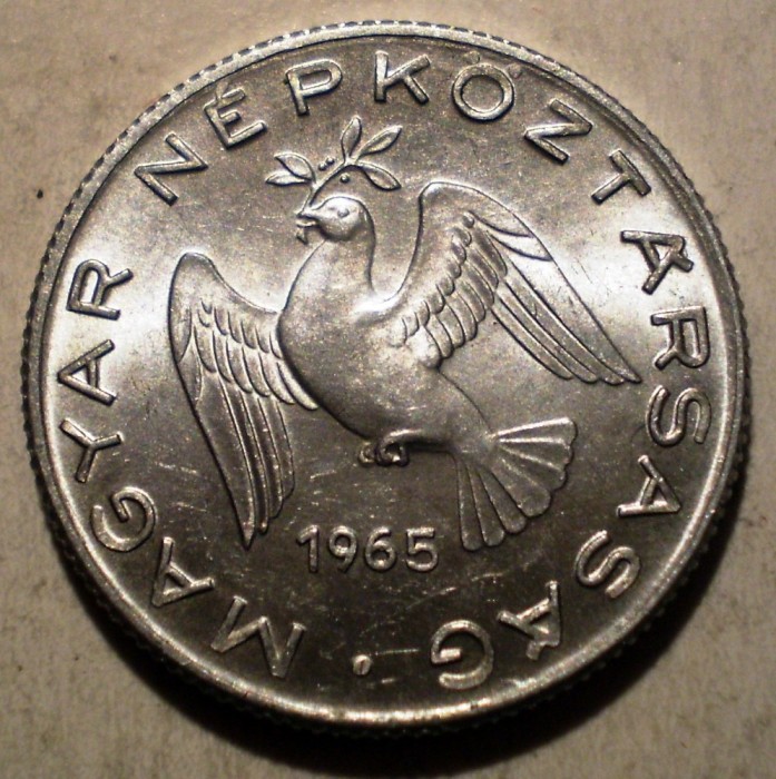 C.087 UNGARIA 10 FILLER 1965 XF/AUNC