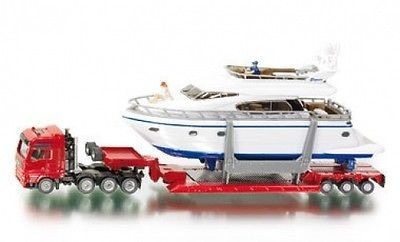 Macheta Heavy transporter with Yacht - SIKU - scara 1:87 foto