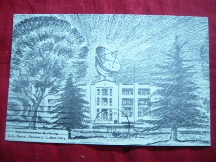 Carte Postala Ilustrata US Naval Research Laboratory trimisa in Romania 1965