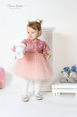 Rochie fete Spring Elegance (Culoare: roz, Imbracaminte pentru varsta: 12 ani - 152 cm) foto